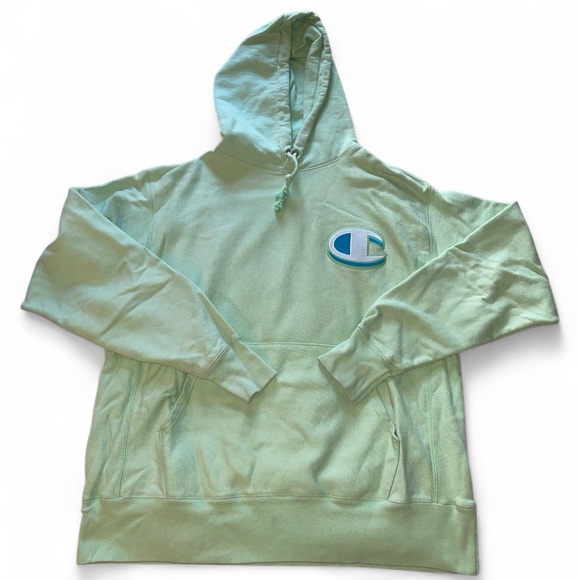 Champion Other - Champion‎ Mint Green Reverse Weave Embroidered Logo Hoodie/Sweatshirt